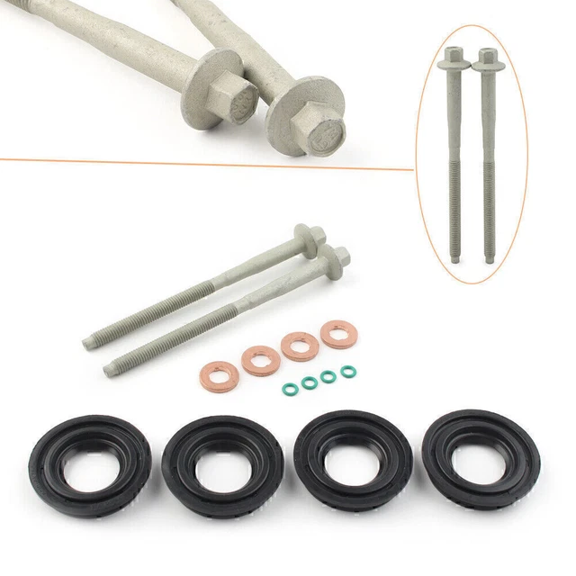 Kit lavatrice guarnizione iniettore carburante FORD TRANSIT MK7 2 bulloni morsetto iniettore 2,2 2,4