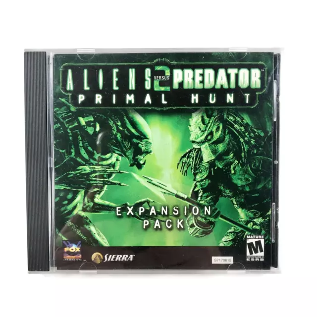Aliens Versus VS Predator 2: Primal Hunt Expansion Pack PC Windows ~ Very Good