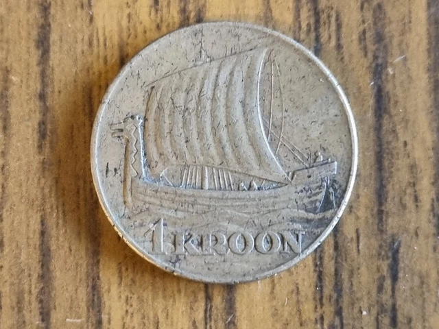 1934 Estonia 1 Kroon coin