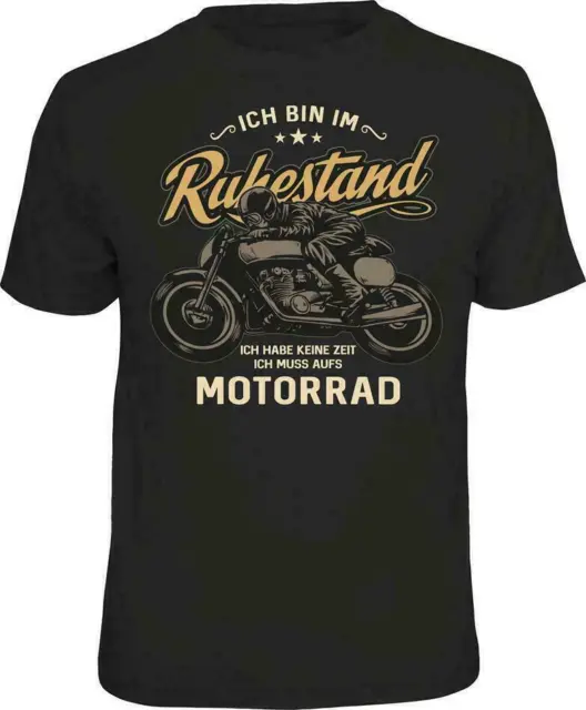 Uomo Biker T-Shirt - Pensionamento Auf Dem Moto - Detto T-Shirt per Uomo