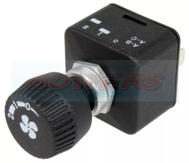 12V/24V Universal 3 Position Aus/Ein/Ein Drehbare Heizung Gebläse Lüfterschalter Auto