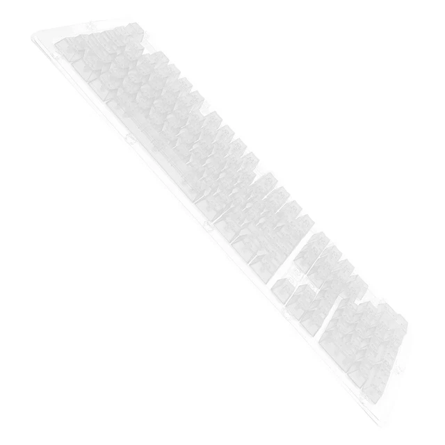 1 Set of Delicate Key Cap Translucent Gaming Key Caps Plastic Mechanical