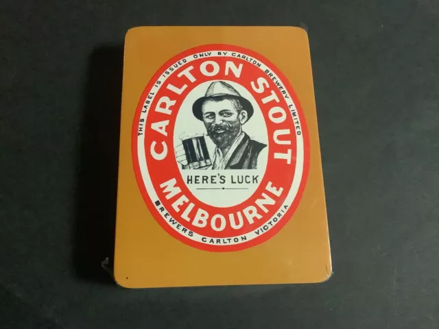 Playing Cards Full Deck Old Wide CARLTON Brewery STOUT BEER New Sealed