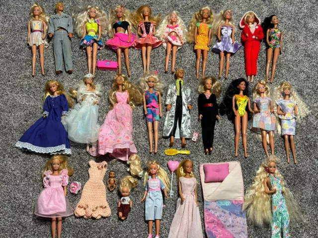 Vintage 70’s 80’s & 90’s barbie Dolls clothes Dresses Outfits Superstar Era Lot