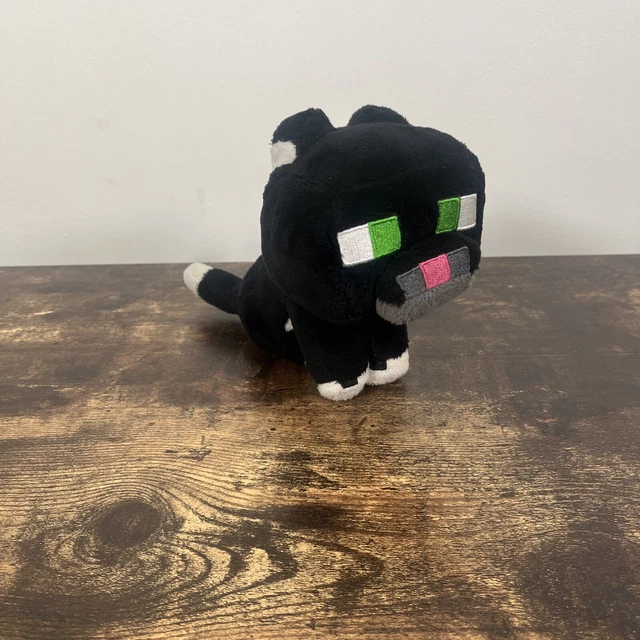 MOJANG JINX MINECRAFT Tuxedo Cat Plush Stuffed Toy Black 7" 2017 19.99