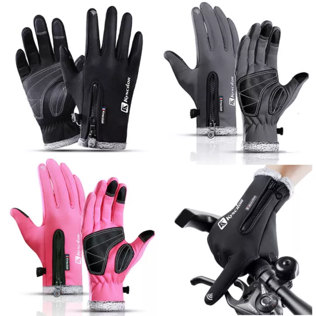 Windproof Winter Gloves Touch Screen Cycling Ski Warm Mittens for Cold Weather