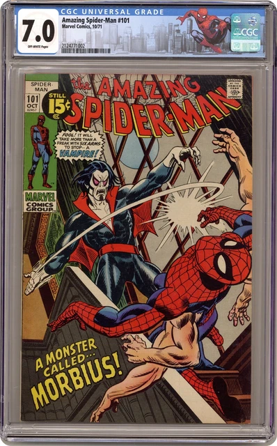 Amazing Spider-Man #101 CGC 7.0 1971 2124771002 1st app. Morbius