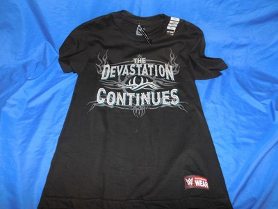 BILL GOLDBERG SHIRT The Devastation Continues WWE Wear Wrestling T-Shirt Small