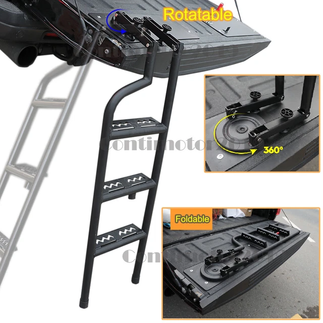 360° Rotated Pickup Truck Tailgate Ladder Step For Ford F150 2005-2021 Full Size 360° Rotated Pickup Truck Tailgate Ladder Step For Ford F150 2005-2021 Full Size