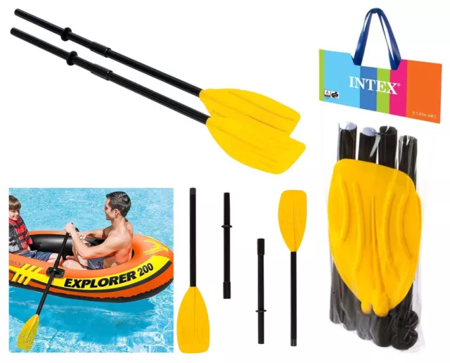 Intex Paddel 2er Set 122 cm - Paddel Ruder Schlauchboot Kajak Ruderboot Boot