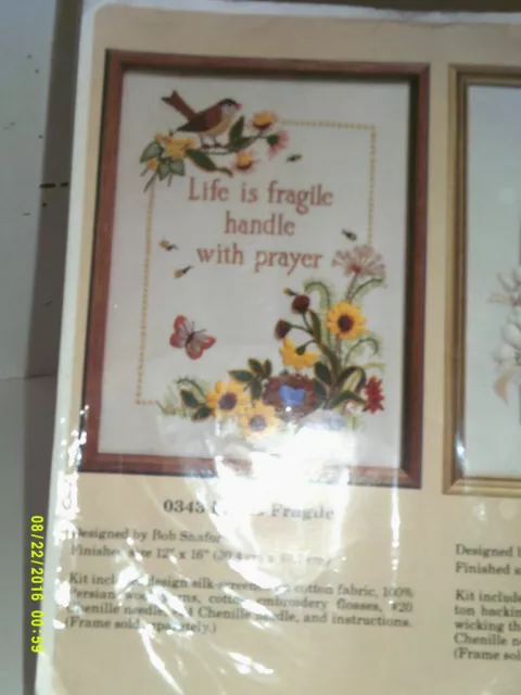 Creative Circle  0343 life is fragile 12" 16" framed picture 2