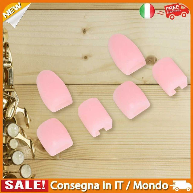 IT Pack of 6 Saxophone Key Risers Soft Silicone for Alto Tenor Soprano Accessori