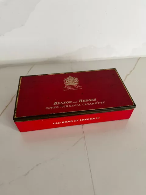 Benson and Hedges Super Virginia Cigarette Tin 