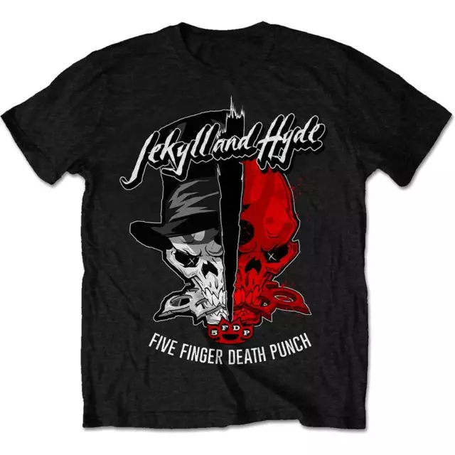 Maglietta ufficiale Five Finger Death Punch Jekyll Hyde Black Rock Metal Band FFDP