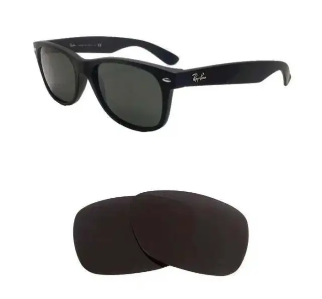 Seek Optics Replacement Sunglass Lenses for Ray-Ban RB 2132 55mm Wayfarer