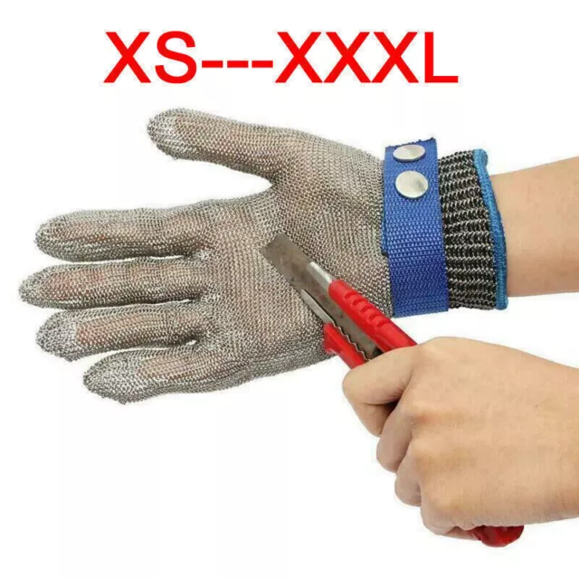 Stechschutzhandschuhe Kettenhandschuh Sicherheits-Handschuh Metzger XS-XXXL LOVE