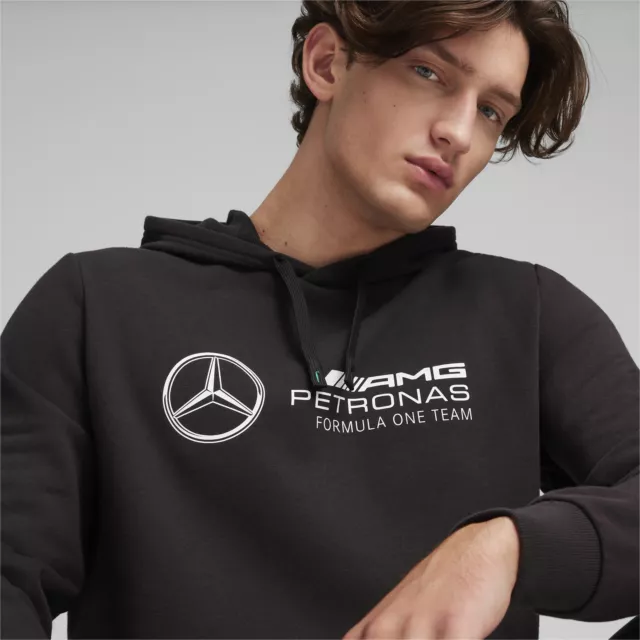 PUMA Mercedes-AMG Petronas Motorsport ESS Long Sleeve Hoodie Hooded Top - Mens 3