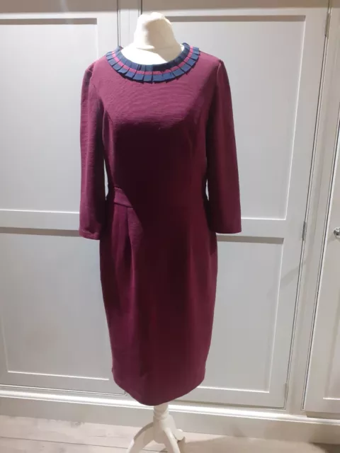 BODEN BEAUTIFUL red JEMIMA OTTOMAN dress size 10R NEW 20.00