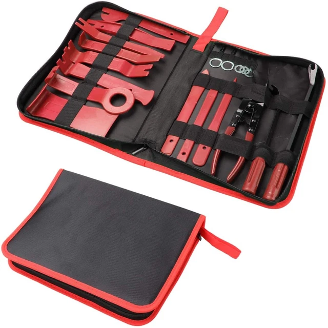 Kit De 4 Outils De Démontage Pour Voiture – Pour Retirer Les Moulures, L’autoradio, Les Panneaux De Porte