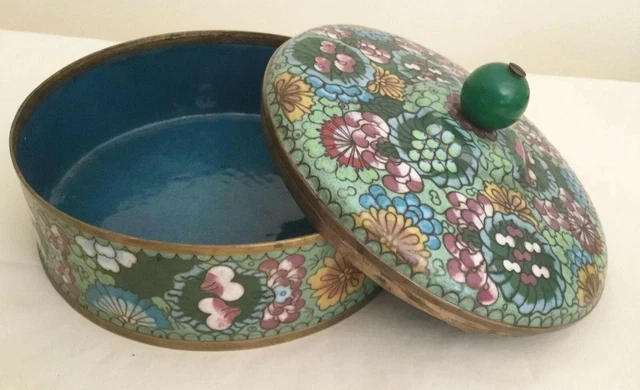 Antique 6 ½” Chinese Cloisonné Box