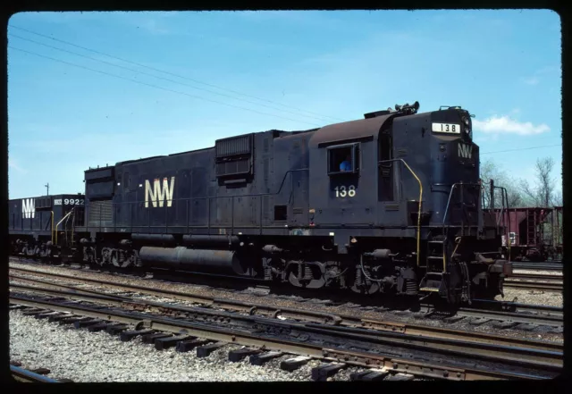 Original Rail Slide - NW Norfolk & Western 138 Norfolk VA 4-8-1984