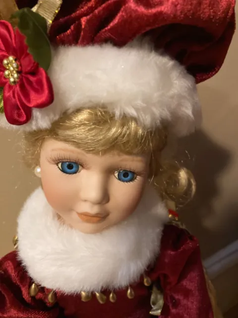 The Heritage Signature Collection Christmas Porcelain Doll 3
