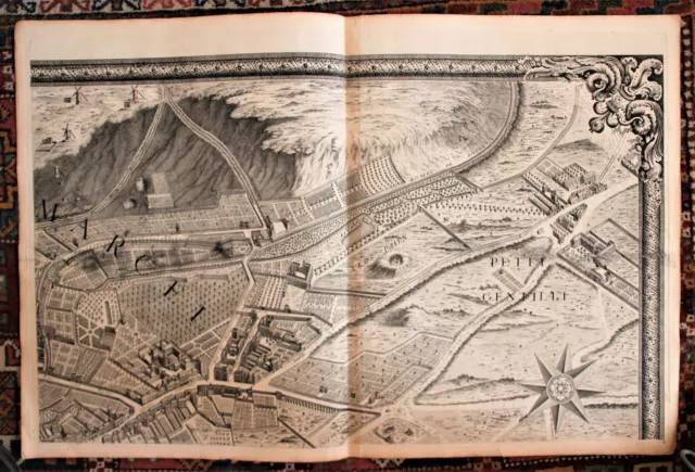 Planche n°4 originale du plan de Paris par Turgot 1734-1739