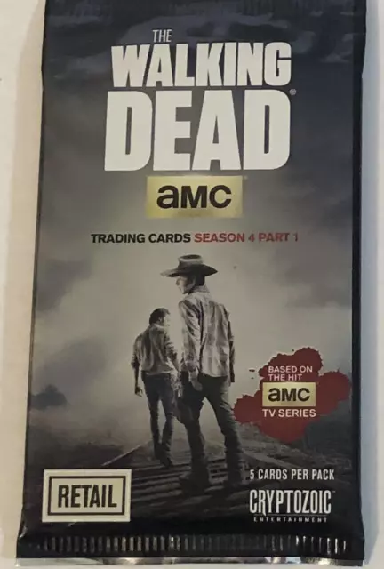 The Walking Dead Season 4 Part 1 Pack of  Unopened Trading Cards