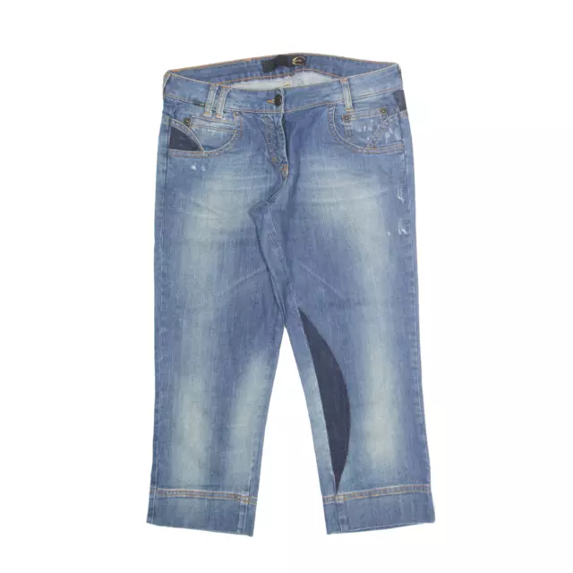 Jeans Roberto Cavalli Lunghezza 3/4 Denim Blu Pietra Slim Lavabili W26 L20