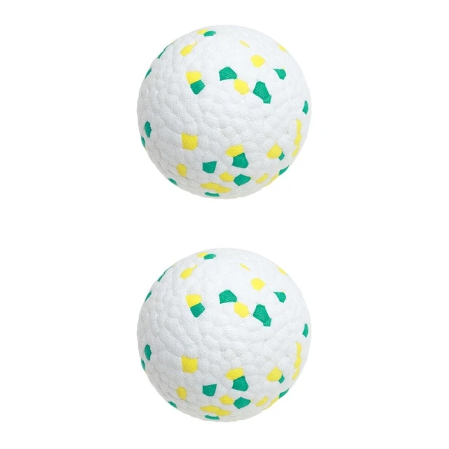 2x Squeaky Toy Dog Fetch Toy Dog Molar Toy Rubber Bouncing Toys bouncy balls for