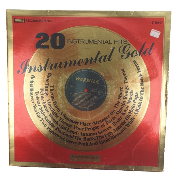 VARIOUS INSTRUMENTAL Gold 20 Instrumental Hits 33 RPM Vinyl LP
