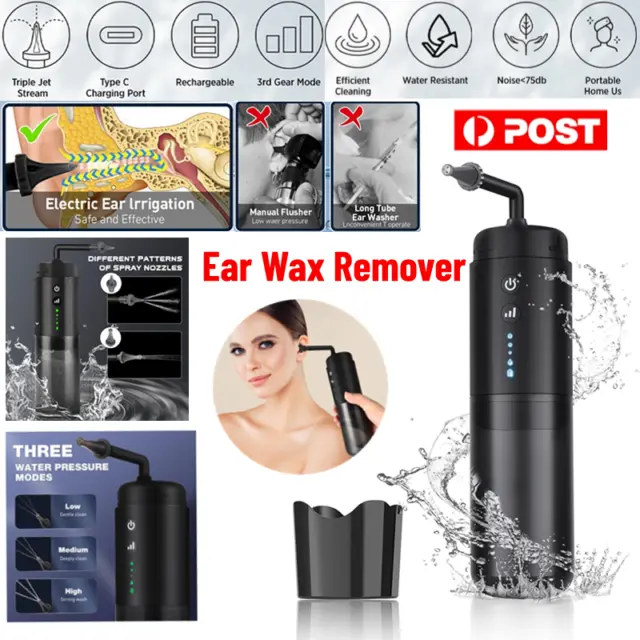 Electric Ear Wax Removal Tool Water Powered Wash Ear Cleaner Ear Cleaning Kits