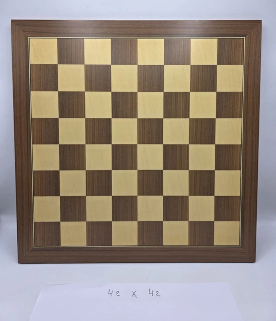 Échiquier Africain Rare En Os Et ébène – 43x43cm, Plateau De Jeu Stratégie, Occasion