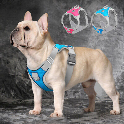 Adjustable Dog Harness Front Leading Reflective Vest for Pets French Bulldog Pug