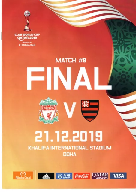 2019 Fifa Club World Cup Final Qatar Official Vip Programme Liverpool Flamengo