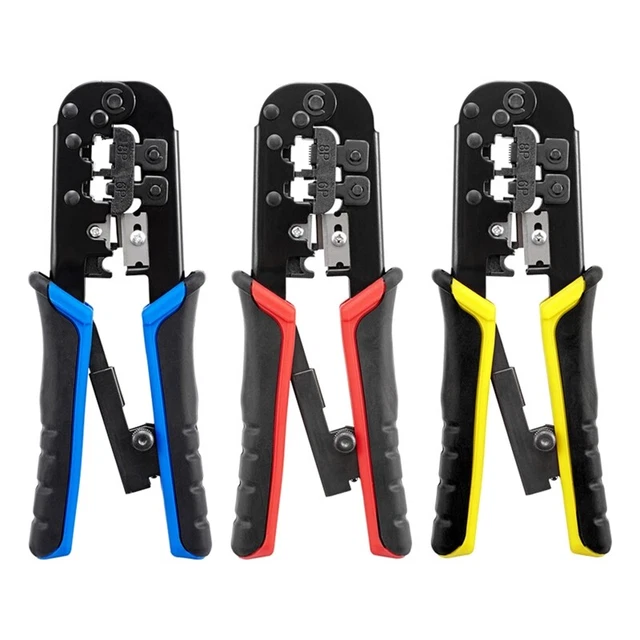 RJ45 Crimping Tool  Cable Crimpers Cutter Stripper Plier For 6P 8P