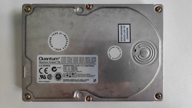 Disque Dur Interne Maxtor 4.3 Go – IDE 3.5 Pouces – Occasion Pour Collection Ou Rétro-informatique