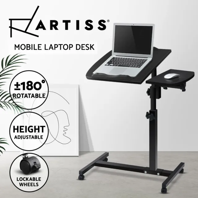 Artiss Laptop Table Laptop Desk Portable Mobile Adjustable Desk Table Stand