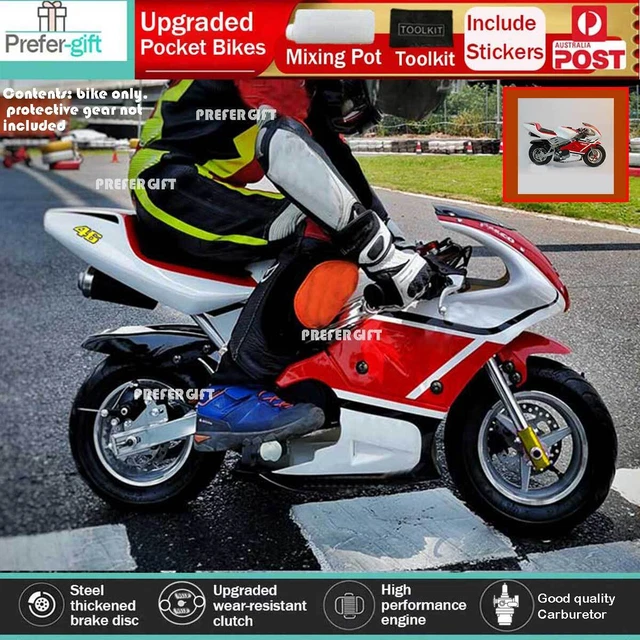 49CC MINI MOTOR Dirt Bike Kids Pocket Rocket Pee Wee Motorcycle