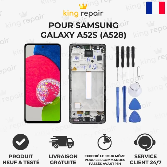 Chassis + Ecran LCD AMOLED pour Samsung Galaxy A52S 5G (avec fonction empreinte)