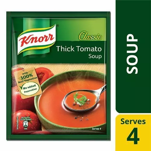 Knorr Instant Thick Tomato Soup with no added preservatives - Serves 4