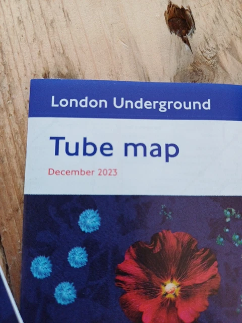TFL DECEMBER 2023 TUBE MAP London Underground 2 Pack NEW 1 50 tfl-december-2023-tube-map-london-underground-2-pack-new-1-50