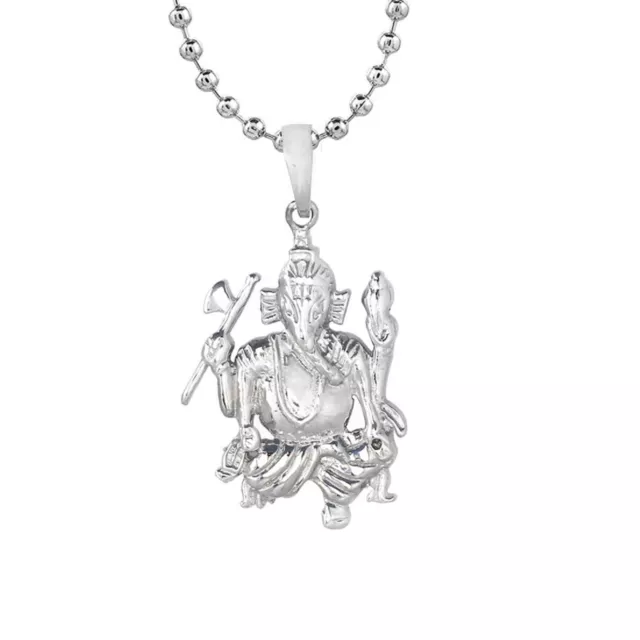 Indisch Traditionell Sterlingsilber Ganesha Anhänger Mit 92.5% Purity Für Unisex