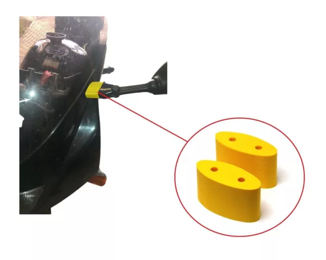 Adaptador de extensión de elevador de espejo de 2 piezas para Suzuki SV 650...