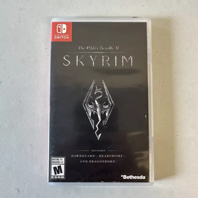 Skyrim The Elder Scrolls V - Nintendo Switch - OEM Case Only - No Game