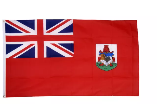 Bermuda Flag Large 5 x 3 FT - 100% Polyester With Eyelets - Caribbean