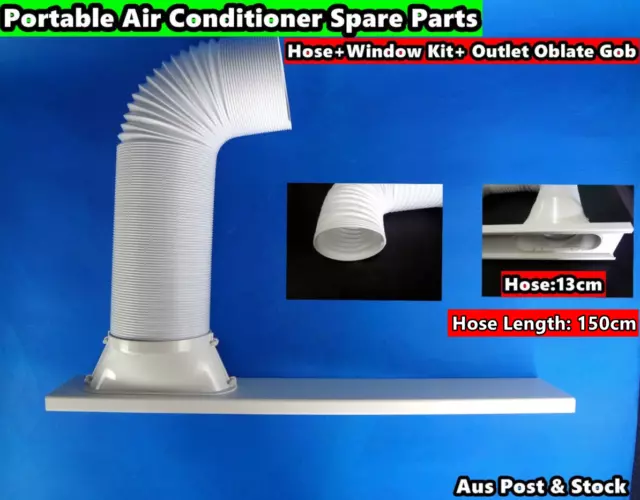 3PCS Portable Air Conditioner Spare Parts (Gob+Window Kit+Hose) (150cmx13cm)