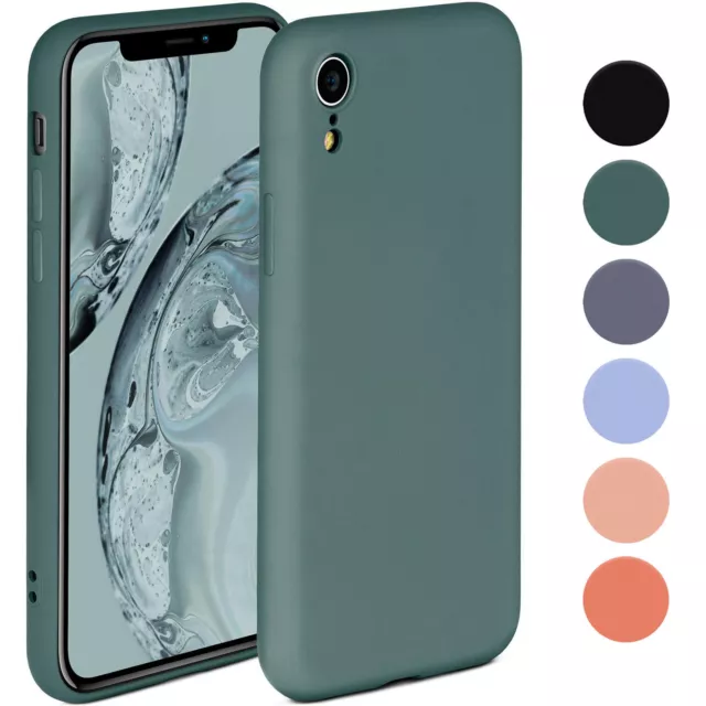 Handy Hülle für Apple iPhone Xr Case Silikon Schutz Tasche Weich Soft Grip Cover