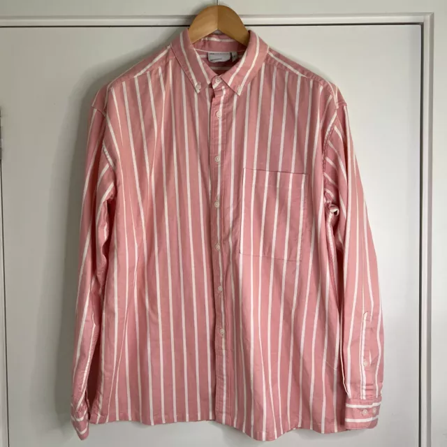 ASOS Pink Oversized Stripe Shirt Size Medium