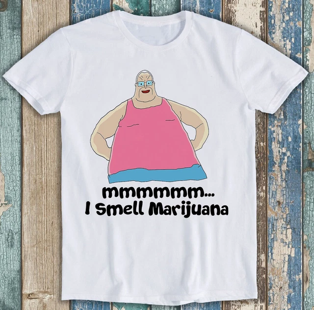 Sassy Sasquatch 'You Fcukin Druggo' – The Big Lez Show T-Shirt, White, Crew Neck, Unisex